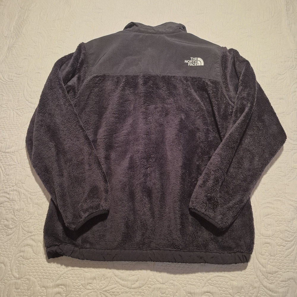 North Face girls size XL or 18 black fuzzy sweater inside of 3 in 1 jacket VGUC - Picture 4 of 5